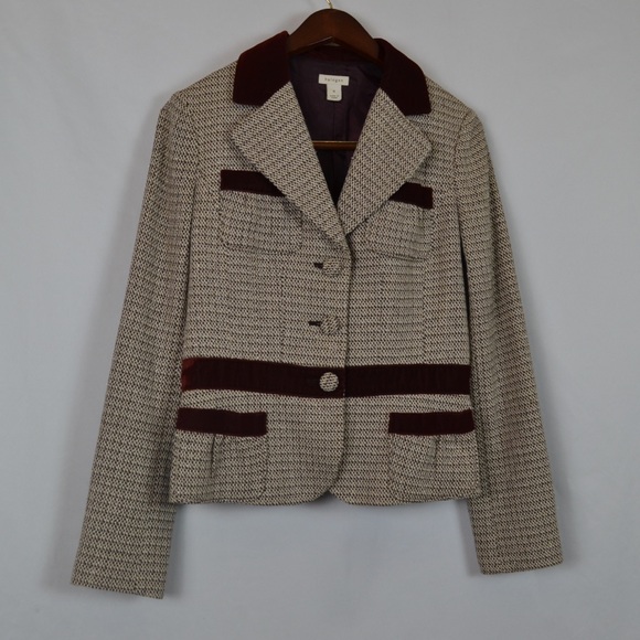 NWOT Neiman Marcus couture, tailored trimmed tweed blazer - Picture 8 of 15